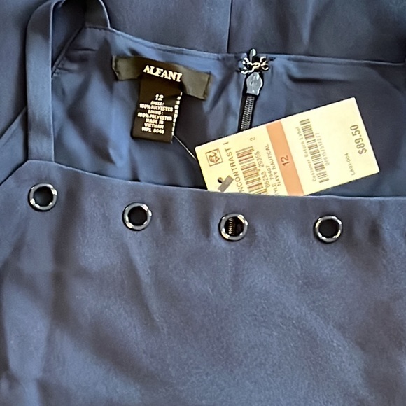 Alfani navy blue embellished dress - Picture 3 of 6